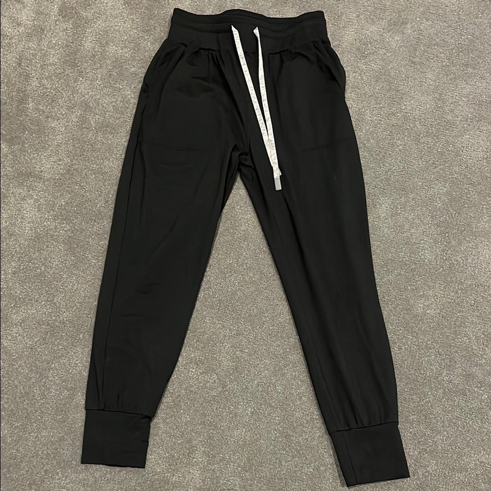 Varley Black Joggers with Grey Accents